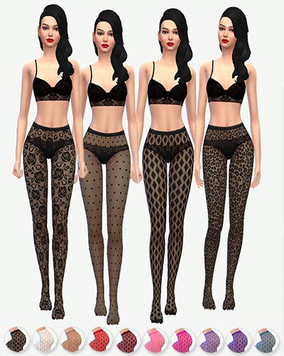 The Sims 4 pattern pantyhose